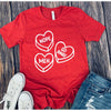 Valentine Hearts- Nope, Go Away, Meh Graphic Tee with color options