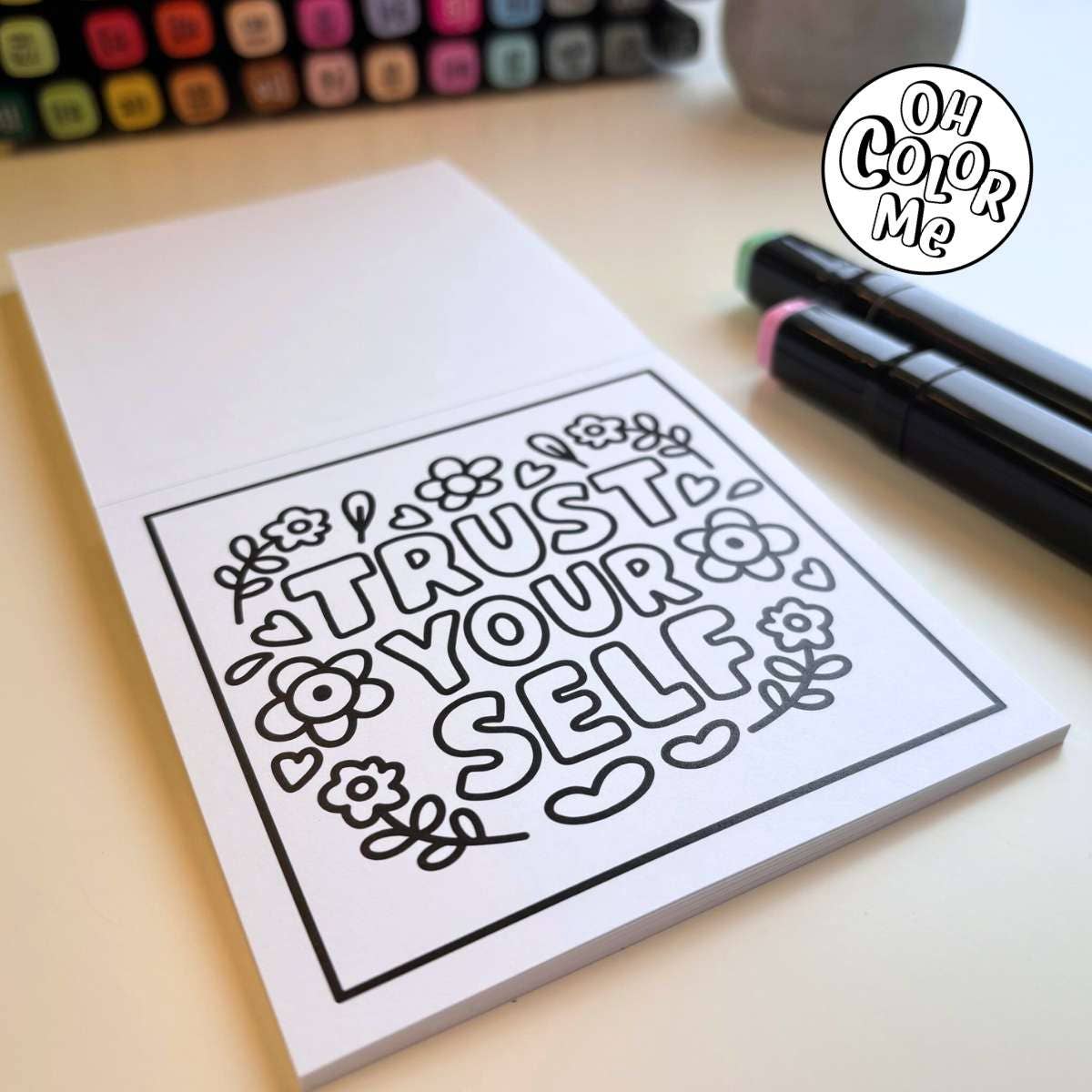 Mini Coloring Book Inspiring Doodles