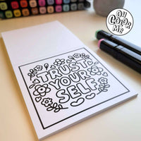 Mini Coloring Book Inspiring Doodles