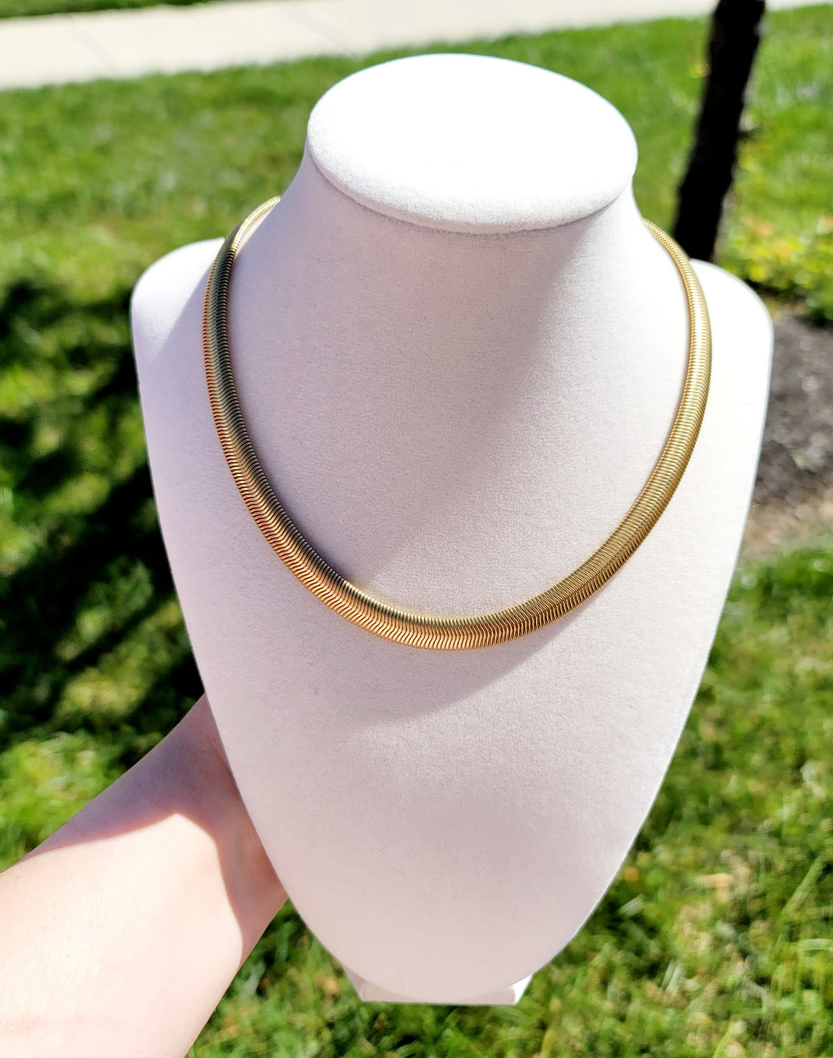 Sienna Waterproof Herringbone Necklace