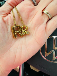 ✨ Waterproof Luxe Initial Necklace — PREORDER