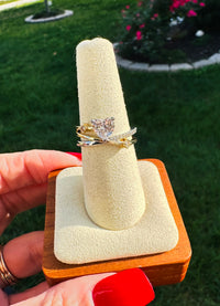 Amour Luxe Waterproof Heart Ring Stack