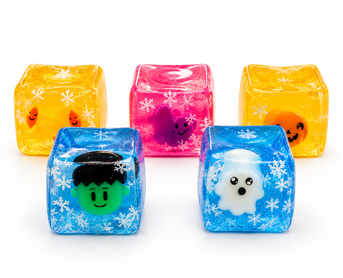 Glow-in-the-Dark Halloween Sensory Cube – Squishy Fidget Toy