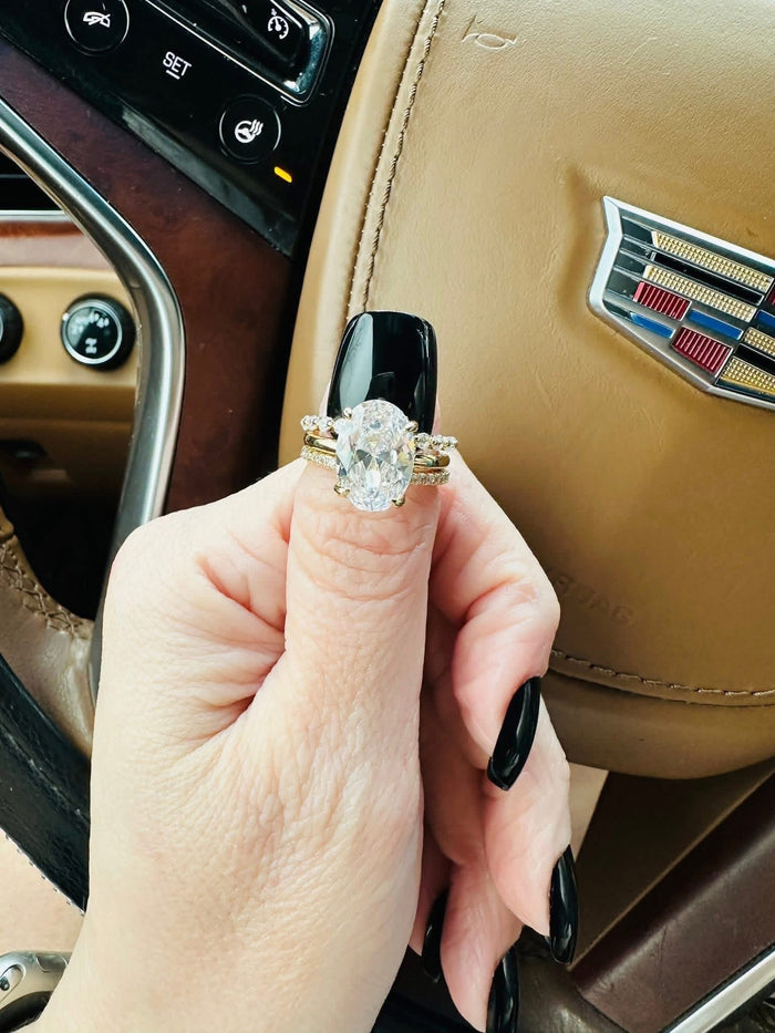 Alessandra 3 Piece Luxe Ring Set- Gold