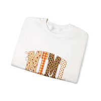 MMI Leopard Print Initials Crewneck Sweatshirt