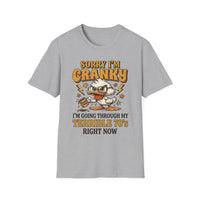 Cranky Duck T-Shirt — "Sorry I’m Cranky" Retro Cartoon Graphic