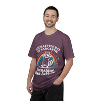 Sarcastic Raccoon T-Shirt — "Your Little Ray of Sarcastic Sunshine Has Arrived"