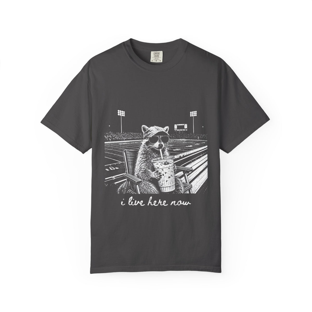 I Live Here tee