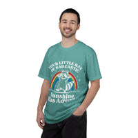 Sarcastic Raccoon T-Shirt — "Your Little Ray of Sarcastic Sunshine Has Arrived"