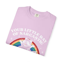 Sarcastic Raccoon T-Shirt — "Your Little Ray of Sarcastic Sunshine Has Arrived"