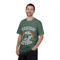Sarcastic Raccoon T-Shirt — "Your Little Ray of Sarcastic Sunshine Has Arrived"