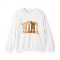 MMI Leopard Print Initials Crewneck Sweatshirt