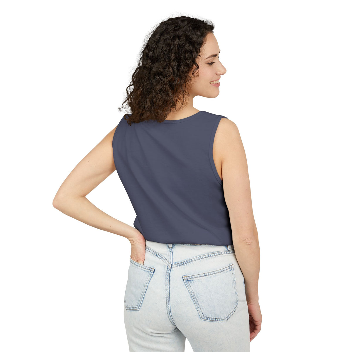 Sunburst Splash Tank Top — Yellow Artistic Paint Splotch Tee