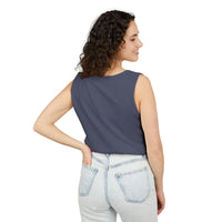 Sunburst Splash Tank Top — Yellow Artistic Paint Splotch Tee