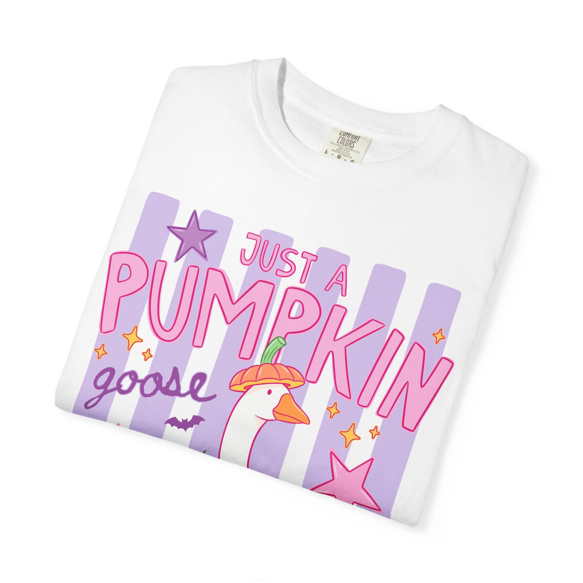 Just a Pumpkin Goose T-Shirt — Cute Halloween Pumpkin & Goose Graphic Tee