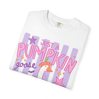 Just a Pumpkin Goose T-Shirt — Cute Halloween Pumpkin & Goose Graphic Tee