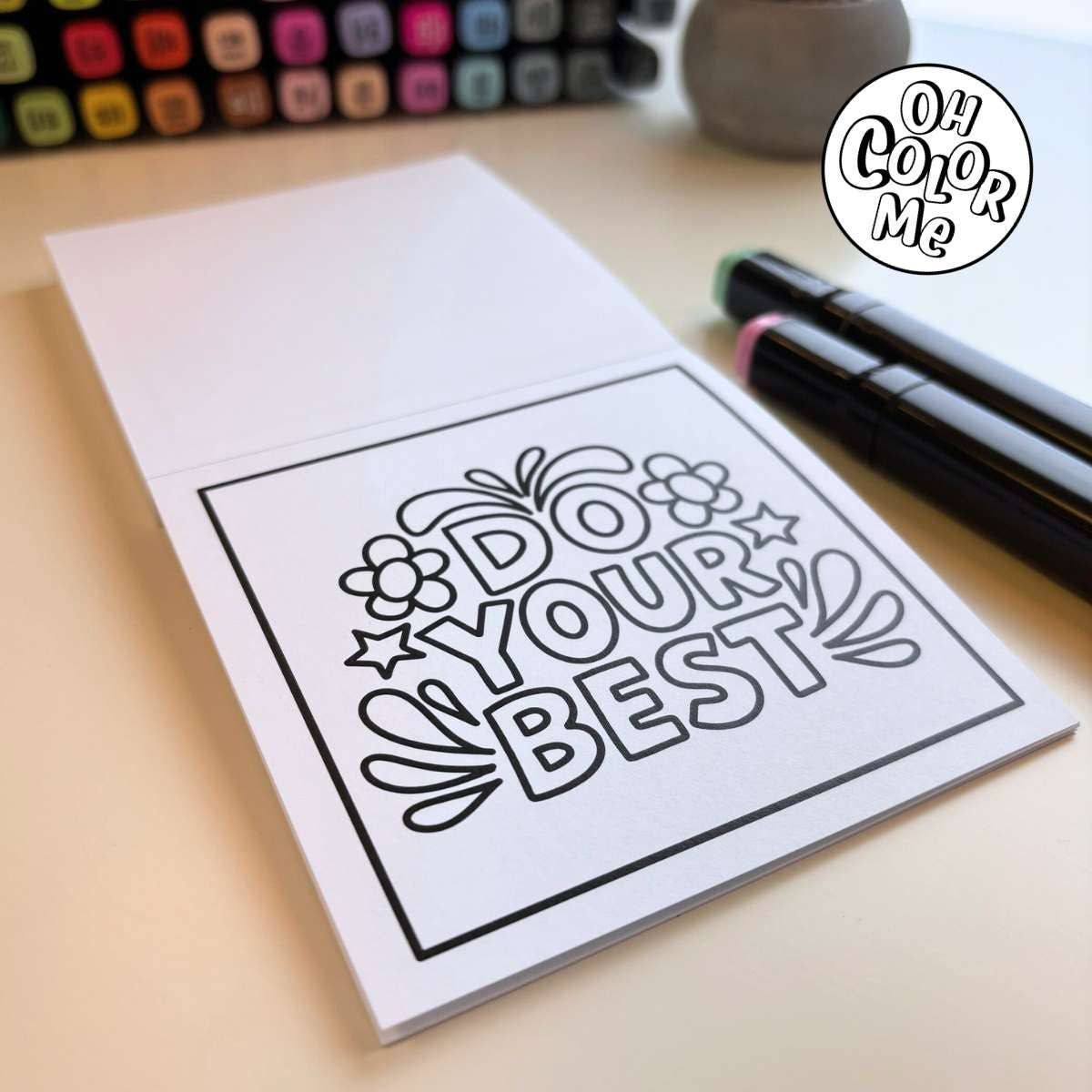 Mini Coloring Book Inspiring Doodles
