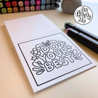 Mini Coloring Book Inspiring Doodles