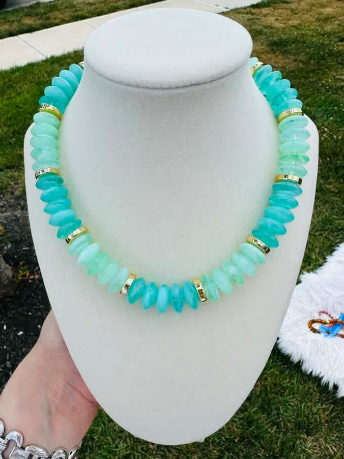 Seafoam Beaded Necklace PREORDER