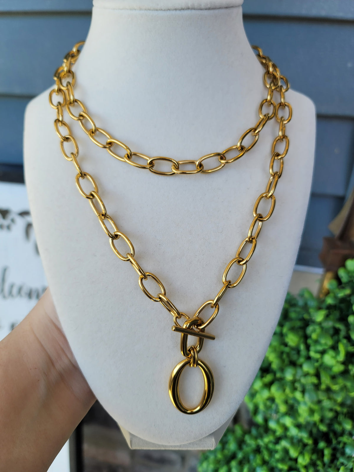 Kensington Luxe Waterproof Toggle Necklace