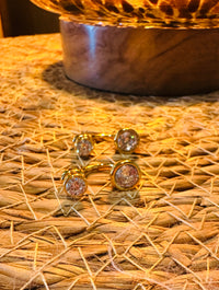 Celeste Crystal Ear Jacket Earrings-Gold