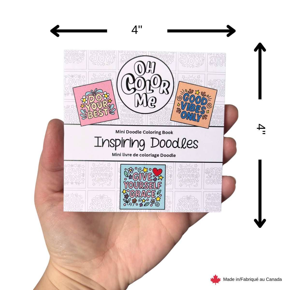Mini Coloring Book Inspiring Doodles