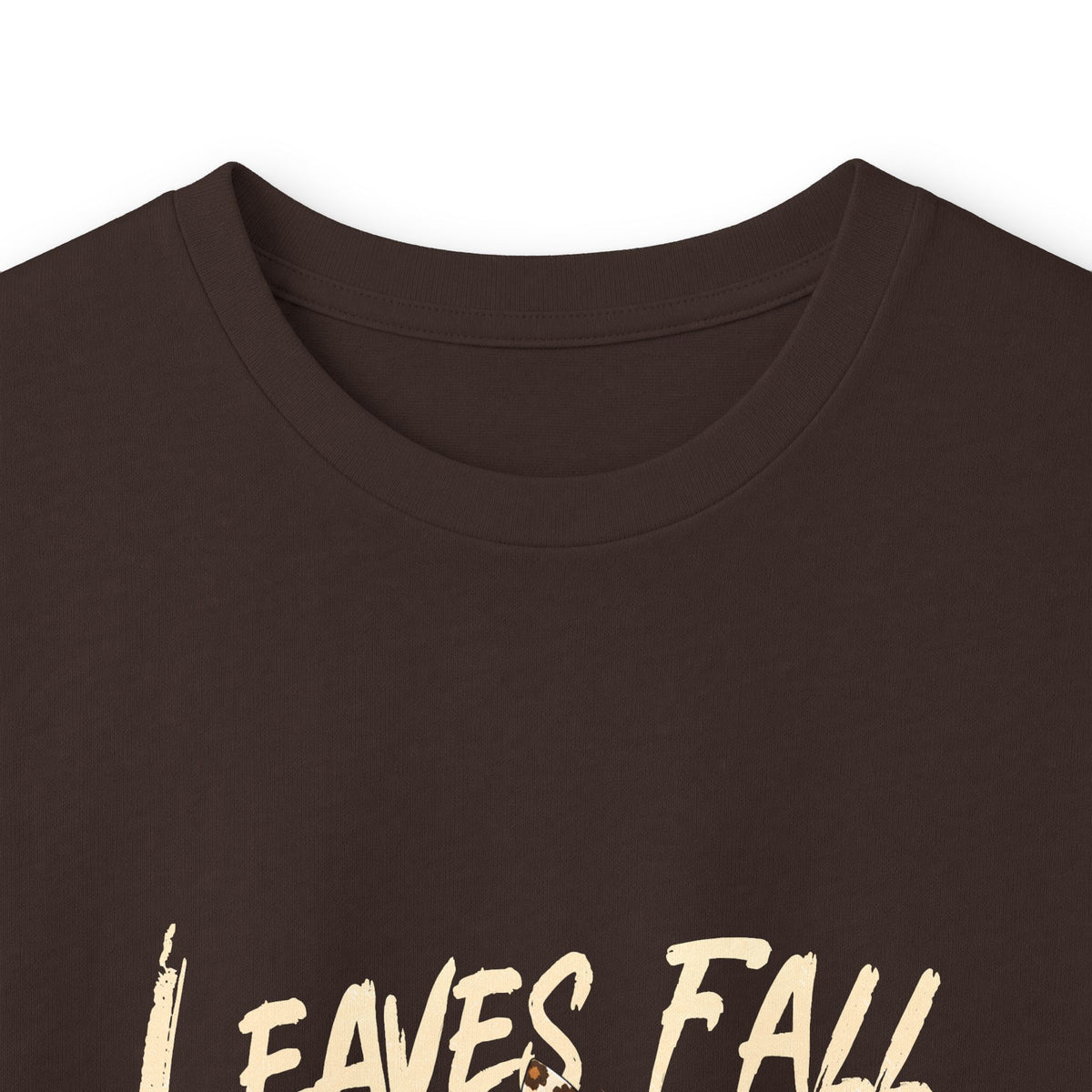 Fall Cozy Bear Long Sleeve Tee — "Leaves Fall" Autumn Graphic Shirt