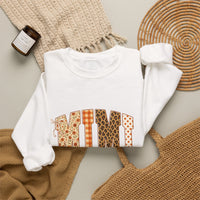 MMI Leopard Print Initials Crewneck Sweatshirt