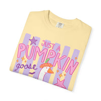 Just a Pumpkin Goose T-Shirt — Cute Halloween Pumpkin & Goose Graphic Tee