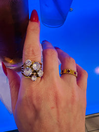 The Millionaire Waterproof Crystal Statement Ring
