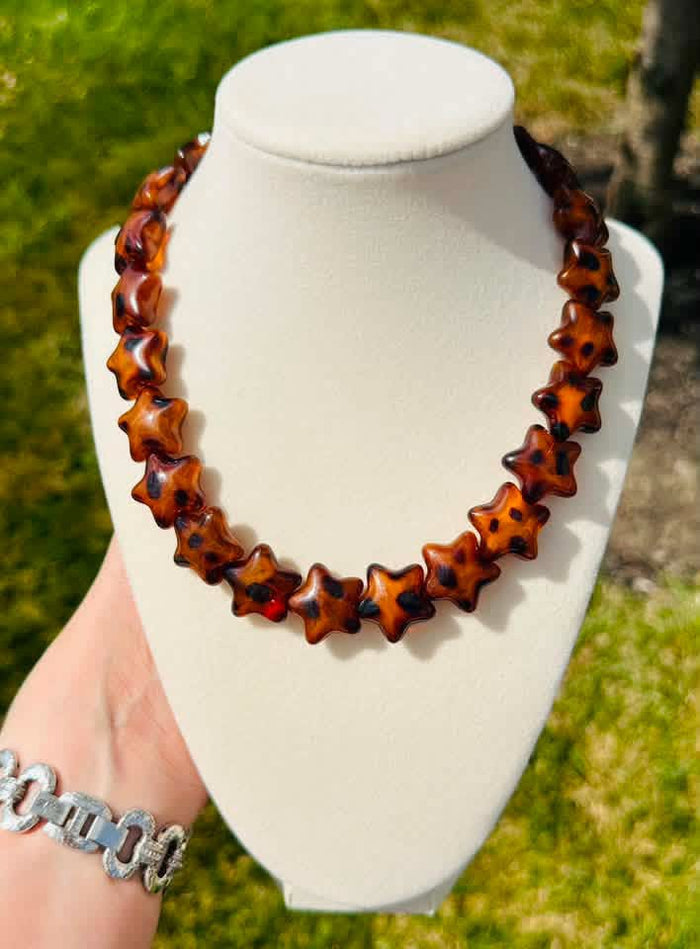 Starlit Canyon Tortoise Star Beaded Necklace
