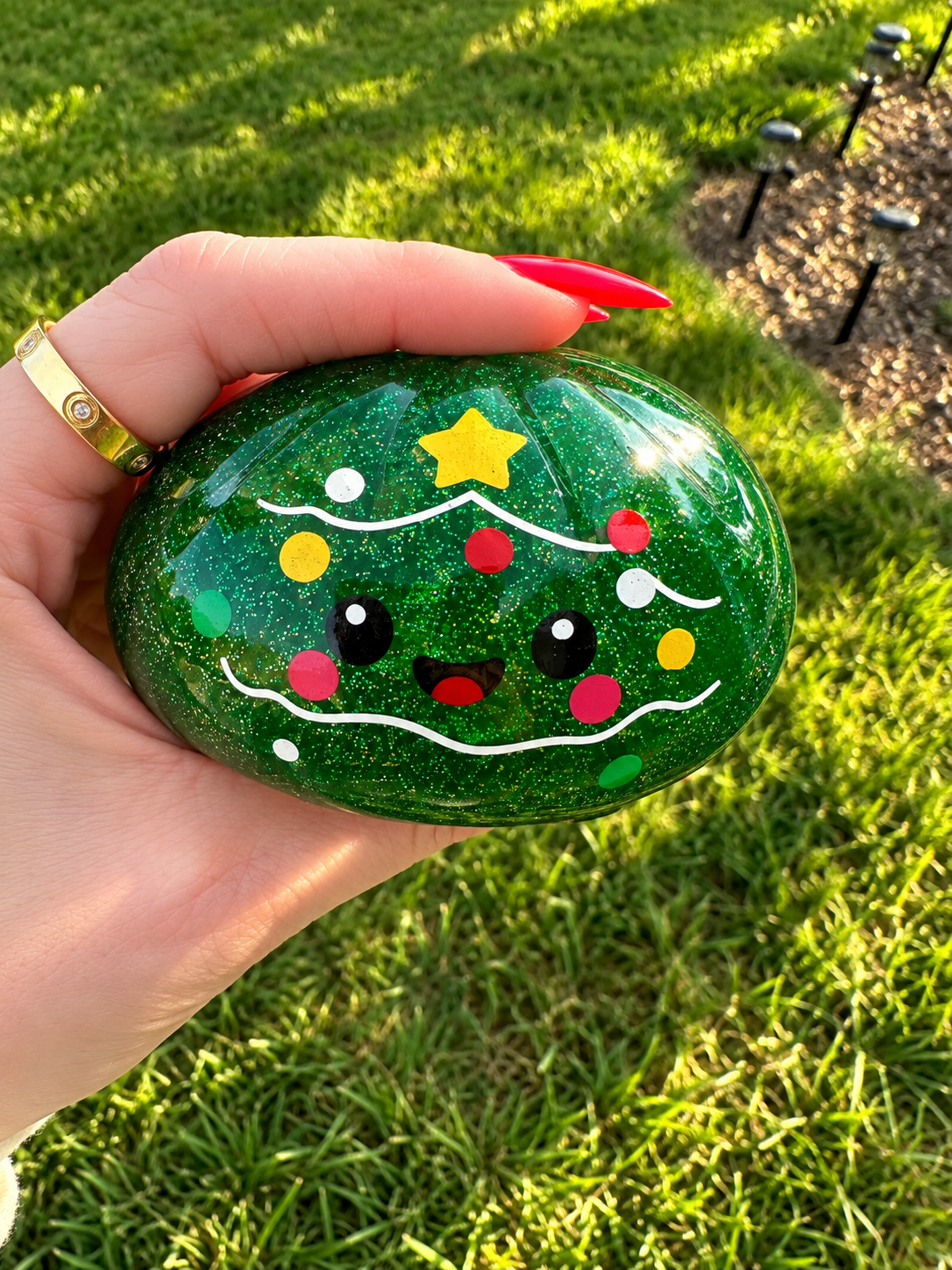 Christmas Dumpling Glitter Gel Squishy – Mystery Style