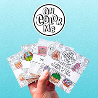 Mini Coloring Book Garden Therapy