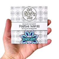 Mini Coloring Book Positive Words