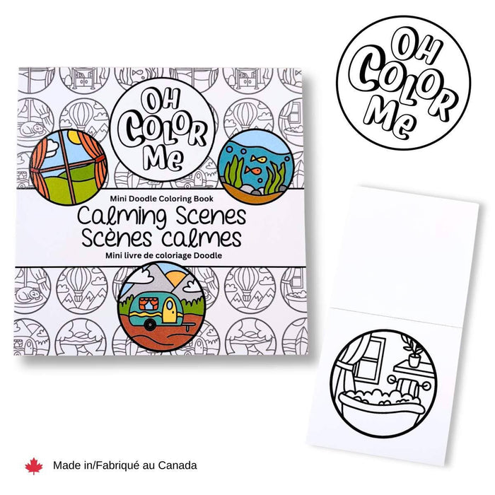 Mini Coloring Book Calming Scenes
