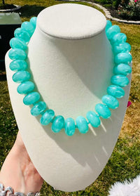 Aqua Cove Beaded Necklace