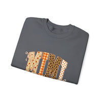 MMI Leopard Print Initials Crewneck Sweatshirt