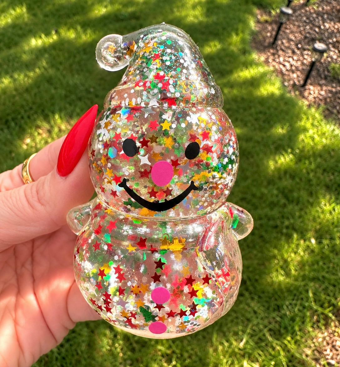 Glitter Christmas Maltose Squishy – Trees & Snowmen