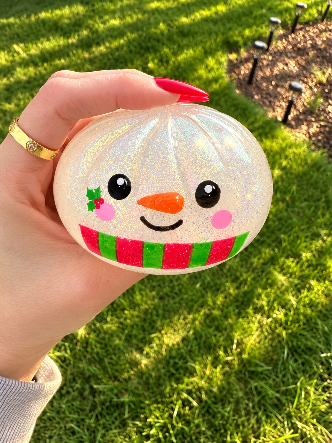 Christmas Dumpling Glitter Gel Squishy – Mystery Style