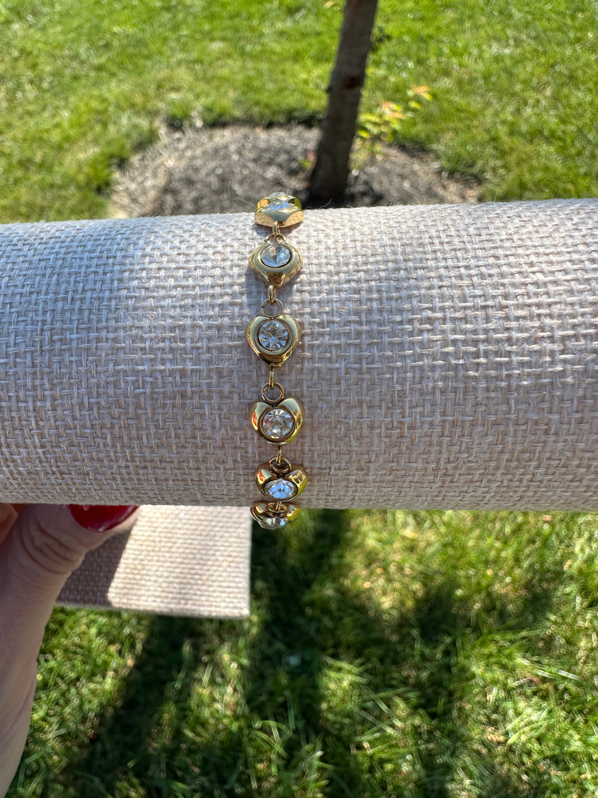 Juliette Crystal Heart Bracelet
