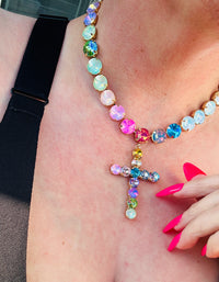Covenant Glow Crystal Cross Necklace PREORDER
