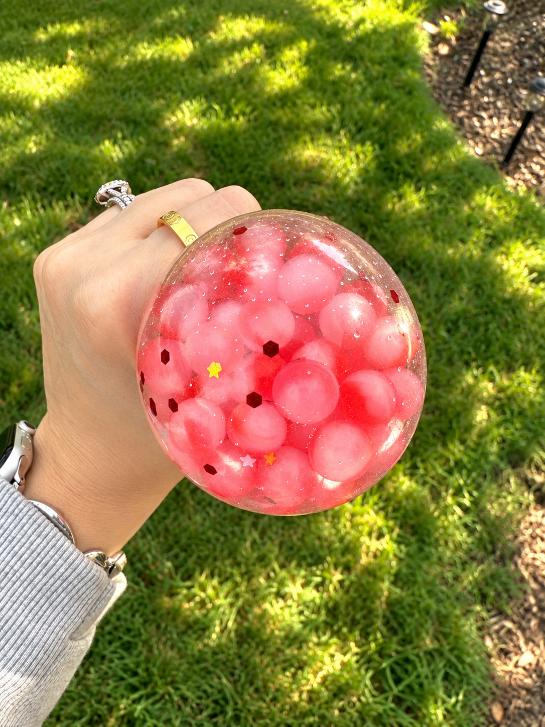 Glitter Bead Reindeer Gel Squishy – Mystery Color