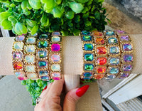Prism Pop Crystal Stretch Bracelet | Multiple Colors