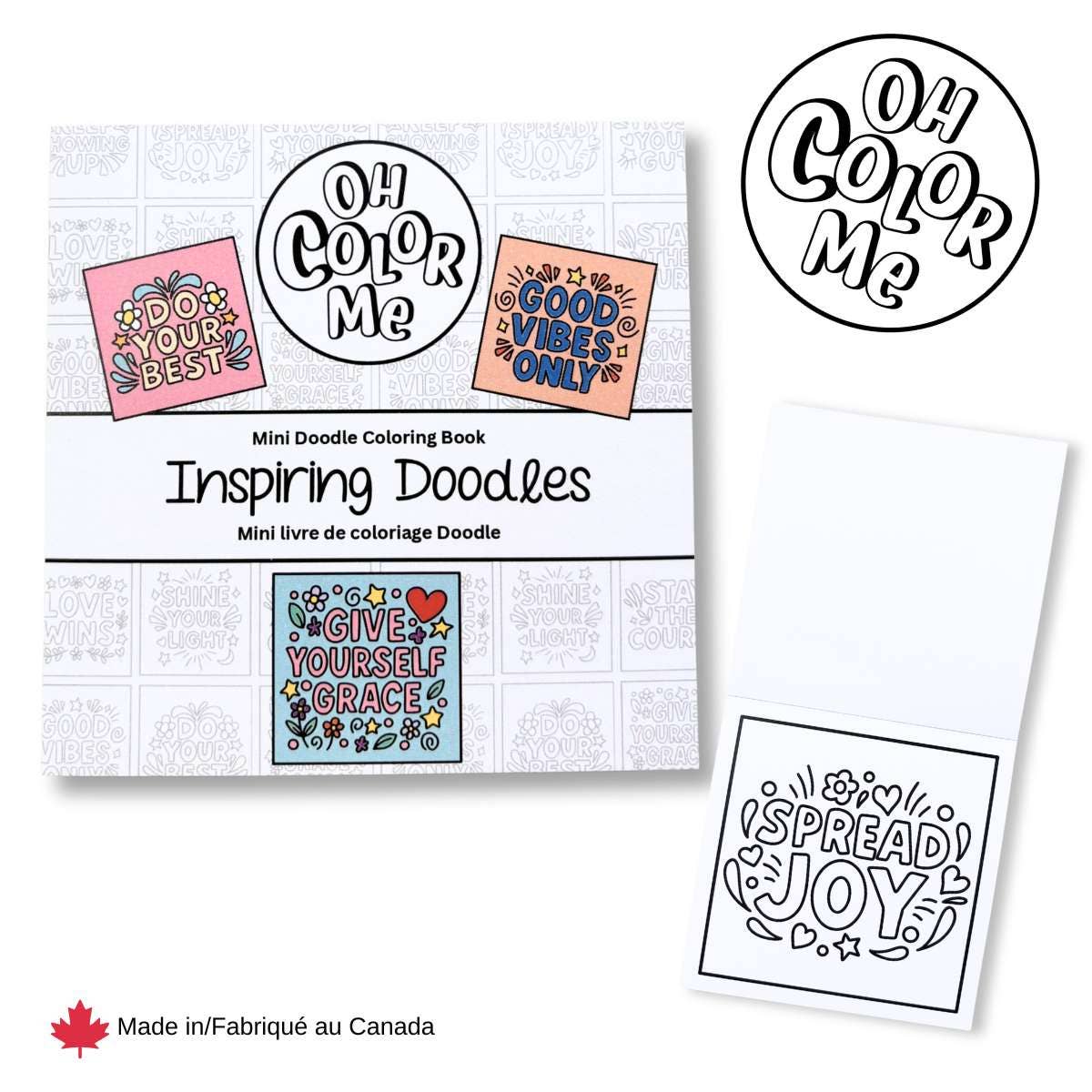 Mini Coloring Book Inspiring Doodles