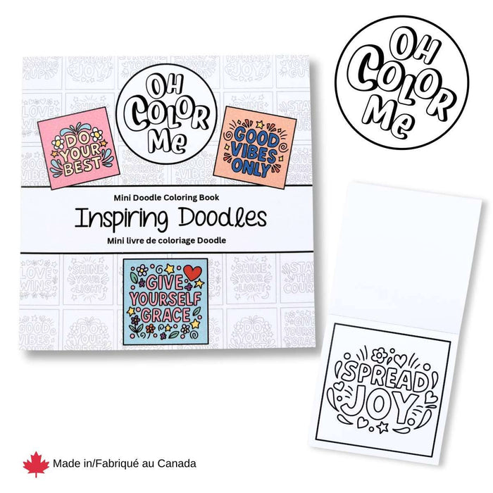 Mini Coloring Book Inspiring Doodles