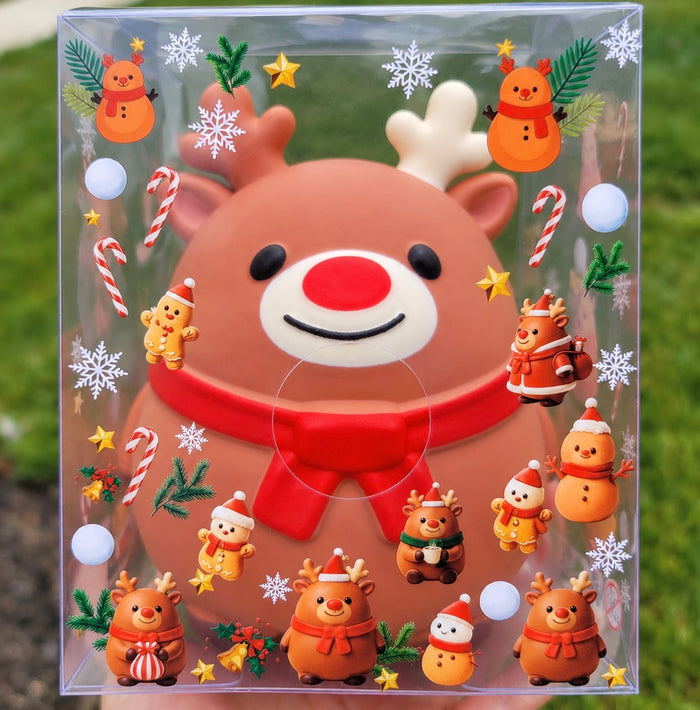 Jumbo Christmas Reindeer Squishy – Giant Holiday Sensory Toy