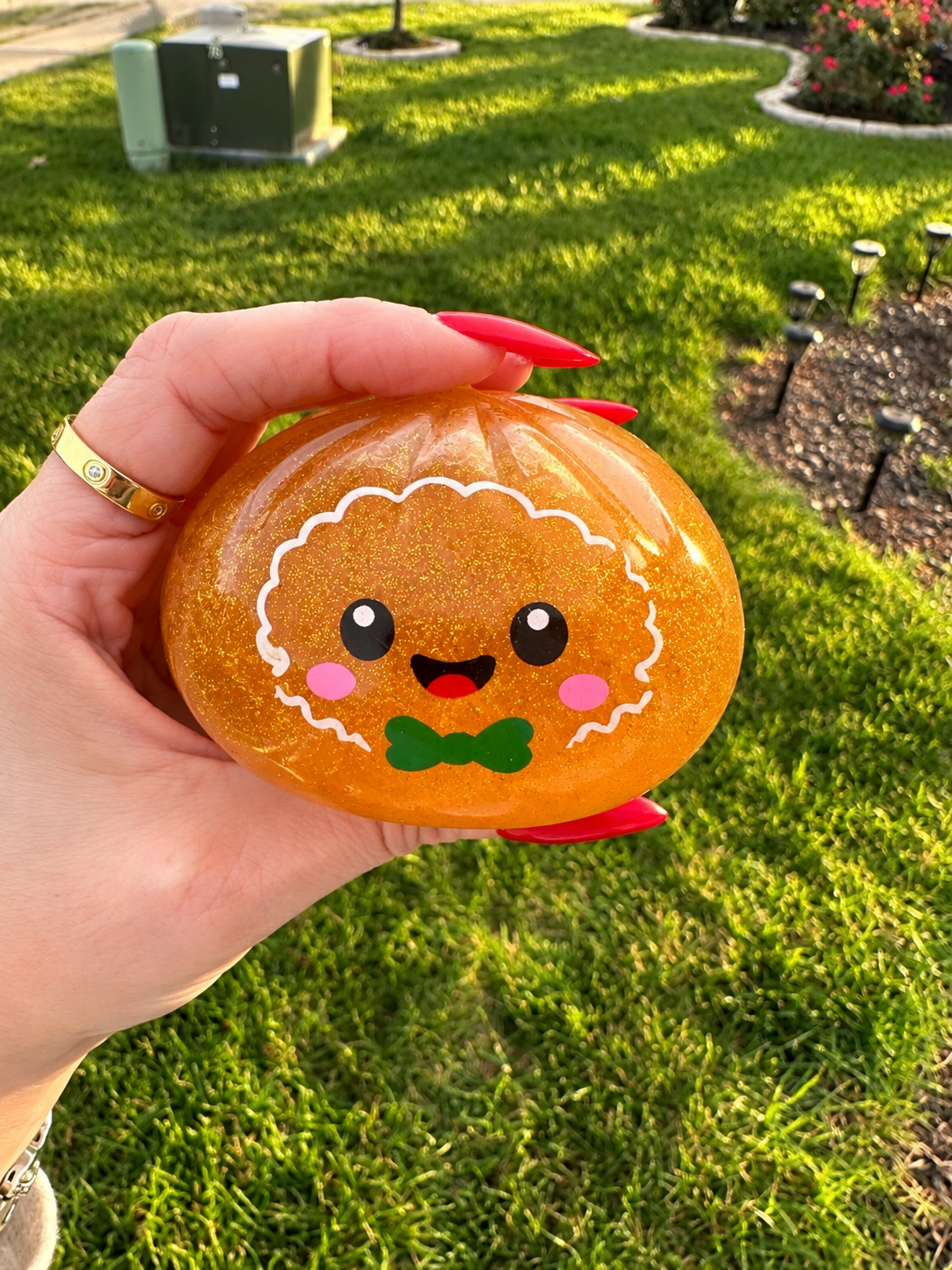 Christmas Dumpling Glitter Gel Squishy – Mystery Style