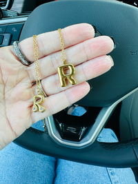 ✨ Waterproof Luxe Initial Necklace — PREORDER