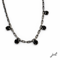 AVA MINI CRYSTAL ACCENT NECKLACE