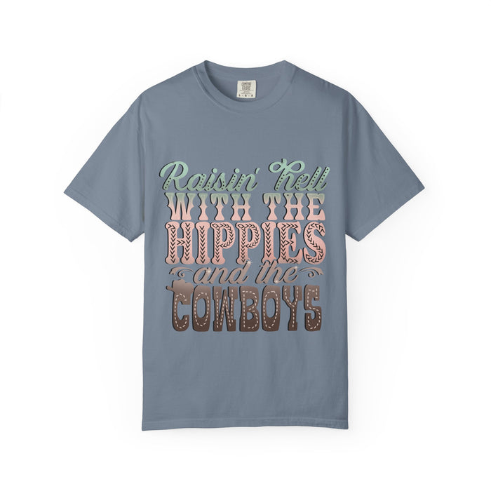 Raisin' Hell With the Hippies and the Cowboys T-Shirt